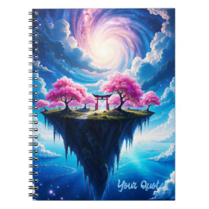Floating Island Sakura Art Notebook