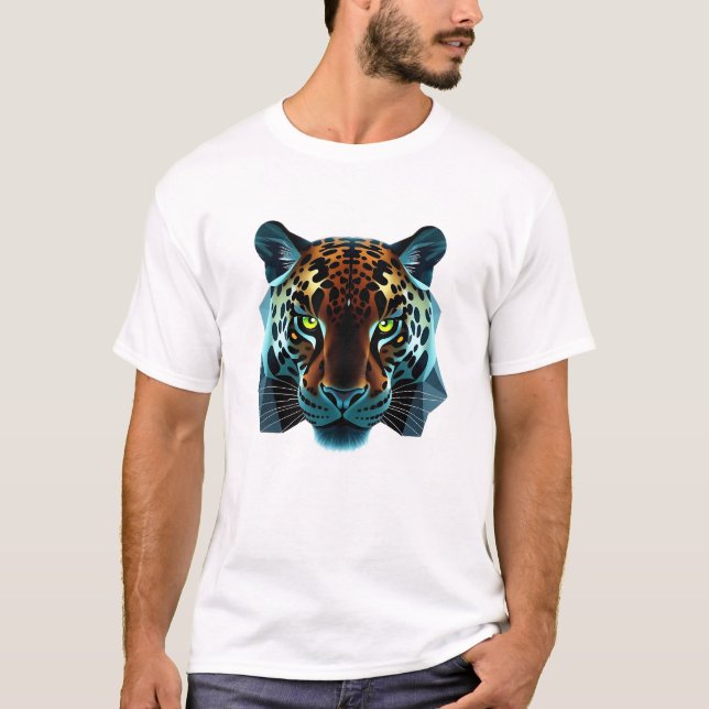 Floating Jaguar Face Art Tee (Front)