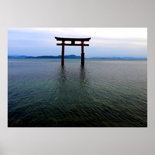 Floating Japanese Tori Poster (Front)