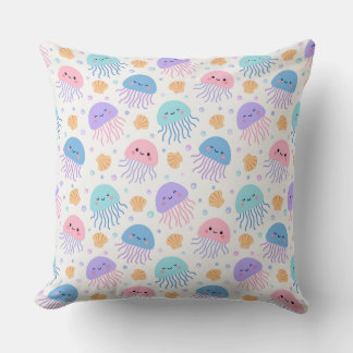Floating Jellyfish Friends  Cushion