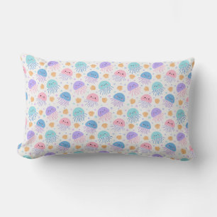 Floating Jellyfish Friends Lumbar Cushion