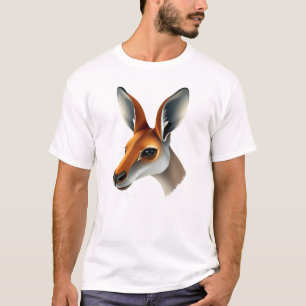 Floating Kangaroo Face Art Tee
