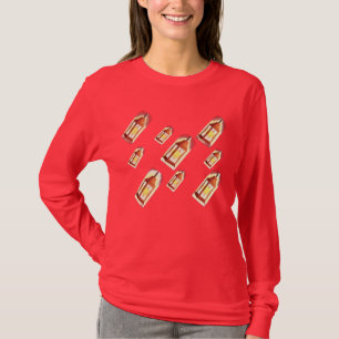 Floating Lantern Glow Pattern Cosy AestheticDesign T-Shirt