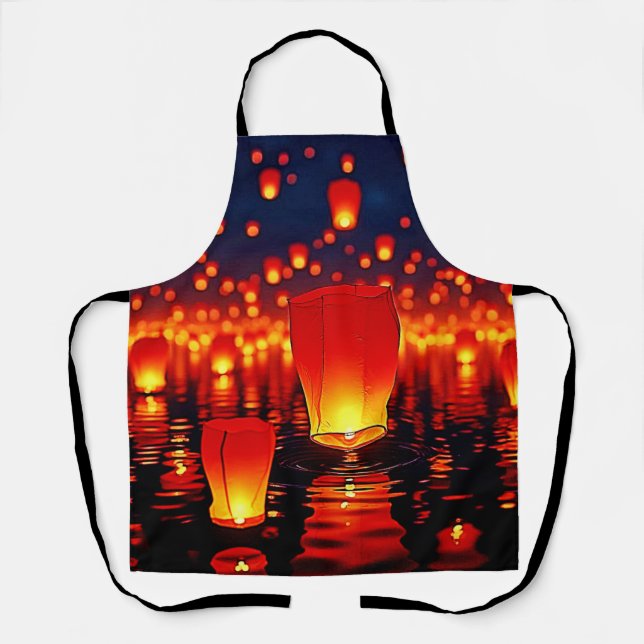 Floating Lanterns of Hope Design Apron (Front)