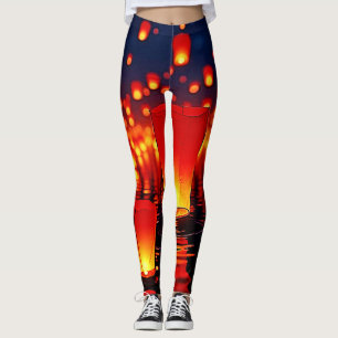 Floating Lanterns of Hope Design Leggings