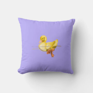 Floating Little Cute Duckling - Choose your colour Cushion