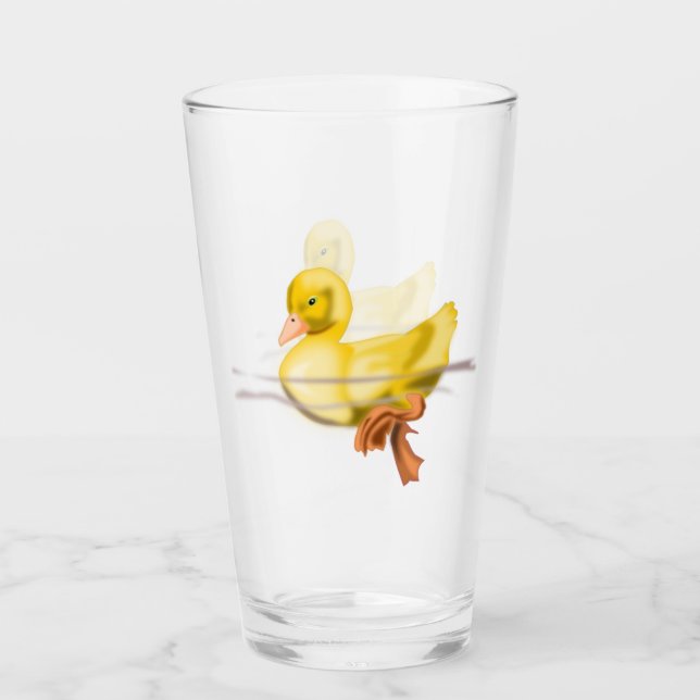 Floating Little Duck Glass (Front)