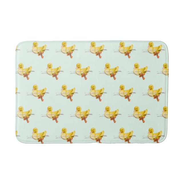 Floating Little Yellow Duckling Bath Mat (Front)