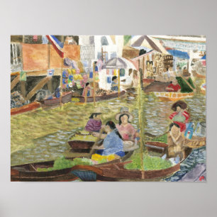 Floating Market Bangkok Poster