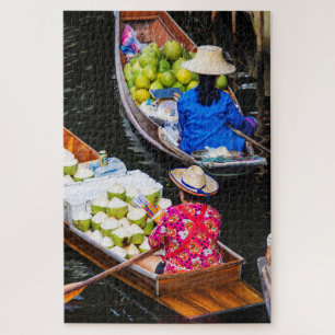 Floating Market in Bangkok Jigsaw Puzzle