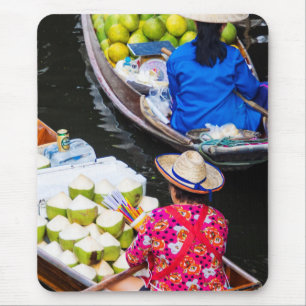 Floating Market in Bangkok Mouse Pad