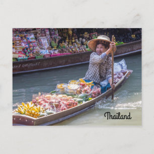 Floating Market, Thailand Postcard