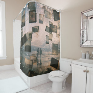 Floating Memories by the Sea Shower Curtain