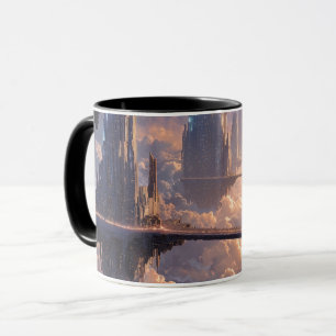 Floating Metropolis in the Clouds Mug
