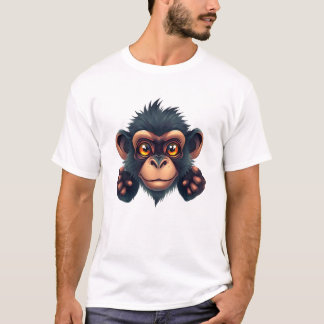 Floating Monkey Face Art Tee