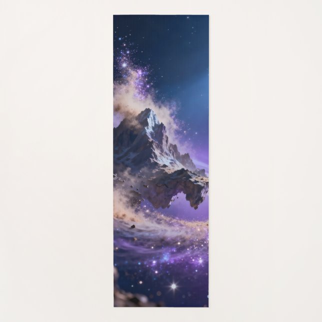 Floating mountains crumble into dust  yoga mat (Front)