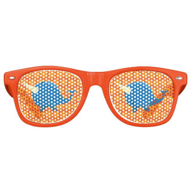 Floating Narwhal - Party Glasses (Front)