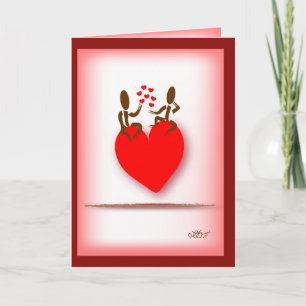 Floating on Love Holiday Card