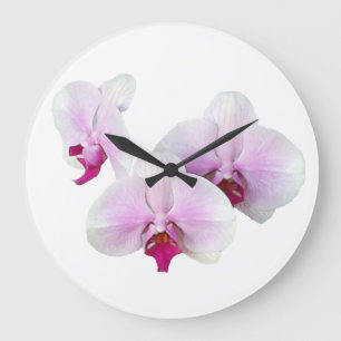 Floating Orchids Clock