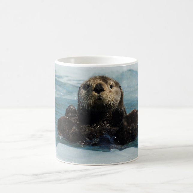 Floating Otter Coffee Mug (Center)