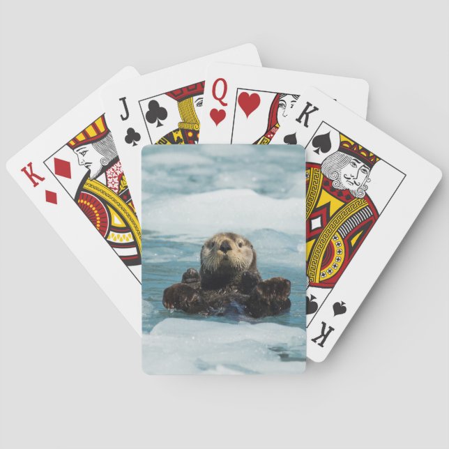 Floating Otter Playing Cards (Back)
