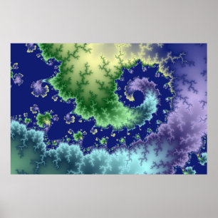 Floating Out - Fractal Poster