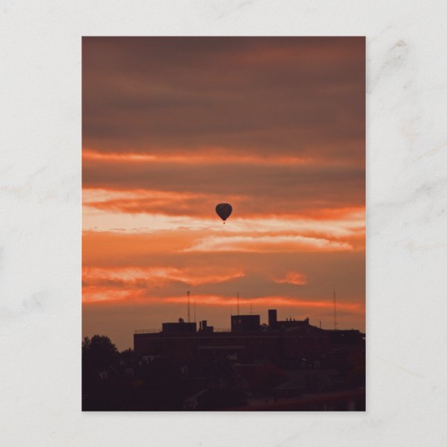 Floating Over Portland, ME Postcard (Front)