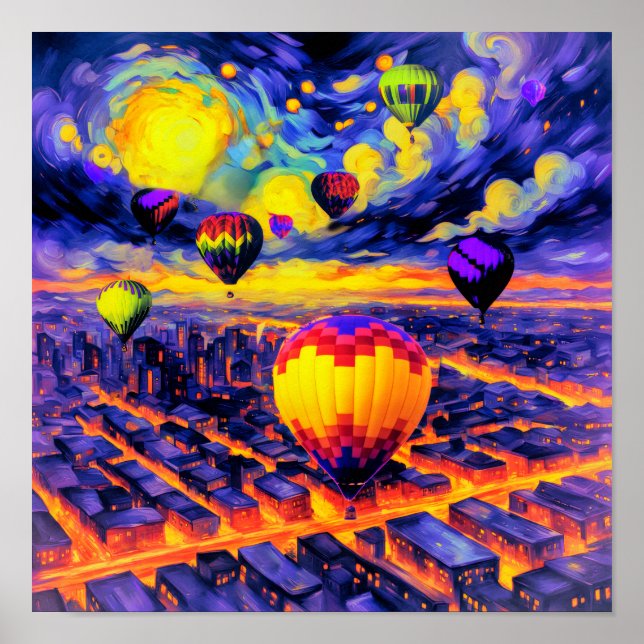 Floating over the city poster (Front)