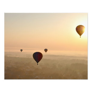 Floating over the early morning photo print