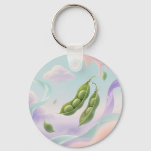 Floating Pea Pods Dreamy Key Ring