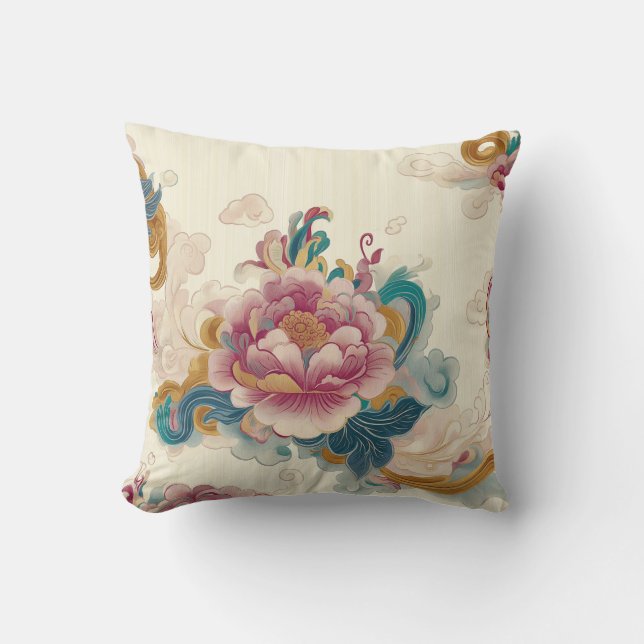 Floating Peony Cushion (Front)