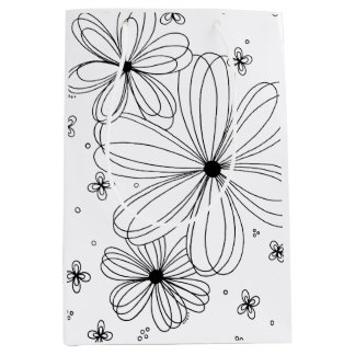 Floating Petals to colour Gift Bag