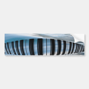 Floating Piano Keys Bumper Sticker
