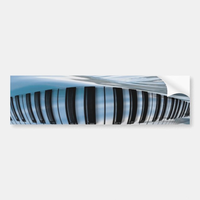 Floating Piano Keys Bumper Sticker (Front)