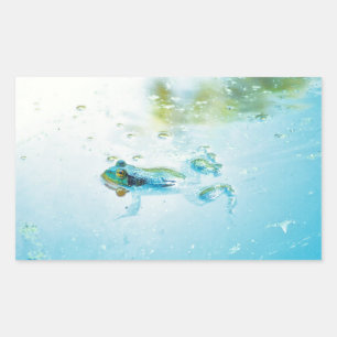 Floating Rectangular Sticker