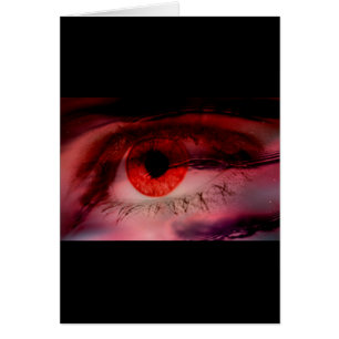 Floating Red Eye Art