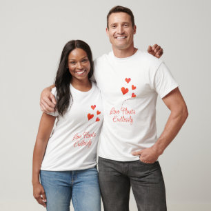 Floating Red Hearts Art T-Shirt