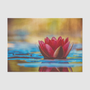 Floating Red Lotus Tissue Paper