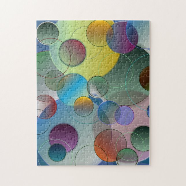 Floating Rings Circles Shape Puzzle (Vertical)
