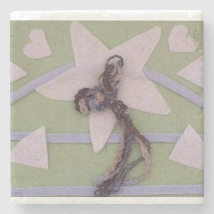 Floating Star Stone Coaster