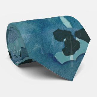 Floating Teal Watercolor Tie