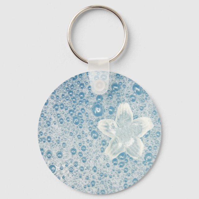 Floating Water Lily Key Ring (Front)