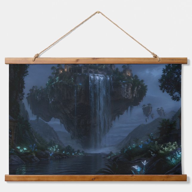 Floating Waterfall Isle Tapestry (Front)