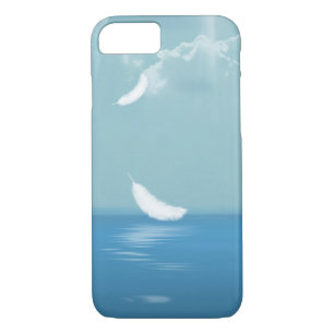 floating white feather over ocean iPhone 8/7 case