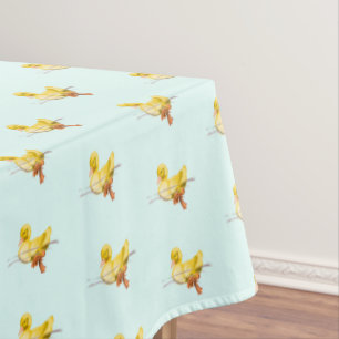 Floating Yellow Duckling Tablecloth