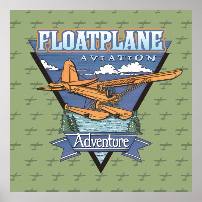 Floatplane Aviation Adventure Poster (Front)