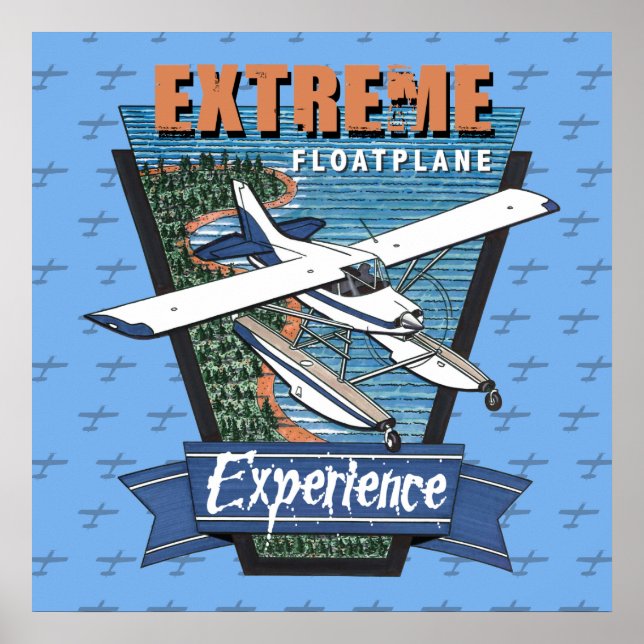 Floatplane Experience Aviation Poster (Front)