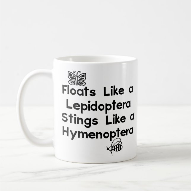 Floats Lepidoptera Coffee Mug (Left)