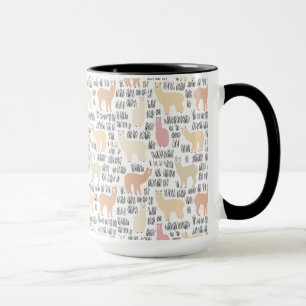 Flock Of Alpacas Pattern Mug