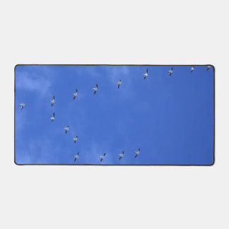 Flock of birds desk mat